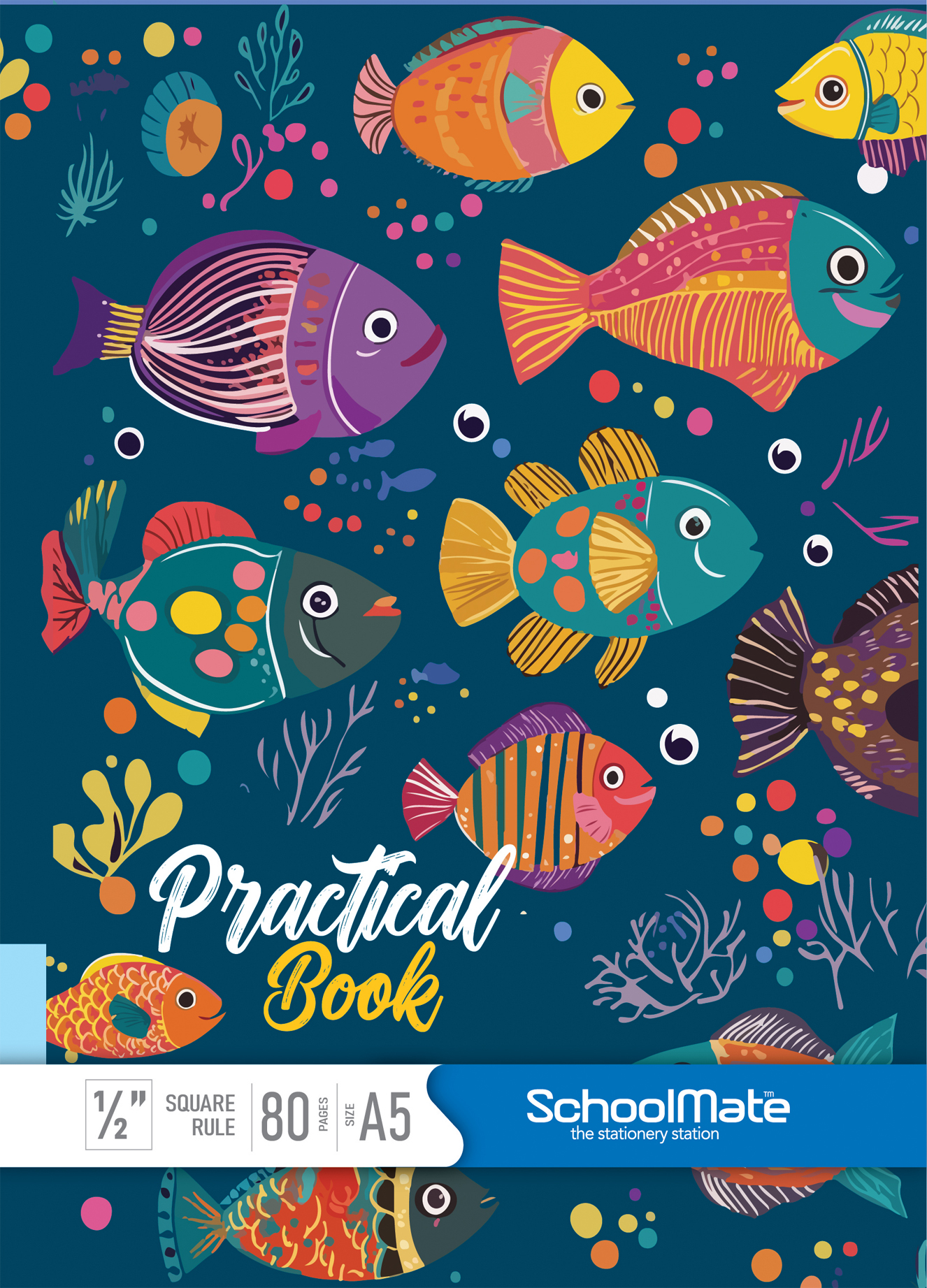 අභ්‍යාස පොත් - කොටු රූල් - A5 - 1/2 '